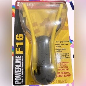 Daisy Outdoor 988116-442 Hunting F16  Black/Yellow Slingshot 🆕